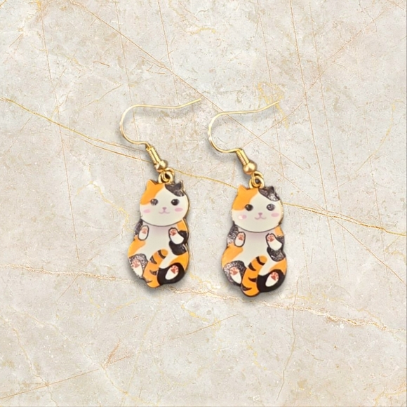 Cute Cat Earrings - Picture 1 of 4